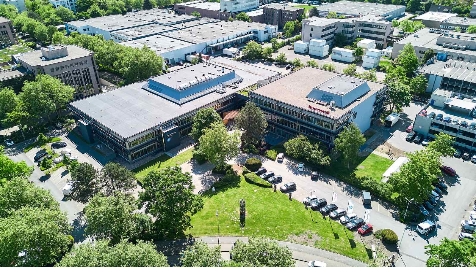 Das Bürogebäude HIVE PARC in Ratingen